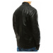 Pohodlná pánska čierna kožená bunda vtx2628