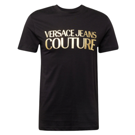 Versace Jeans Couture Tričko  zlatá / čierna