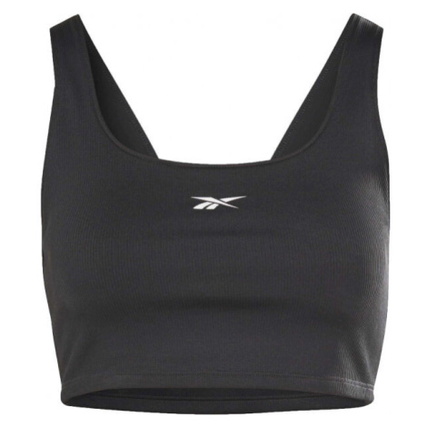 Reebok WOR RIB BRALETTE Dámska podprsenka, čierna, veľkosť