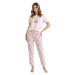LEVEZA (M-Max) Dámske pyžamo Juan1435 1-sv.ružová