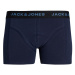 JACK & JONES Boxerky 'SWEET SANTA'  námornícka modrá / tmavozelená / oranžová / biela