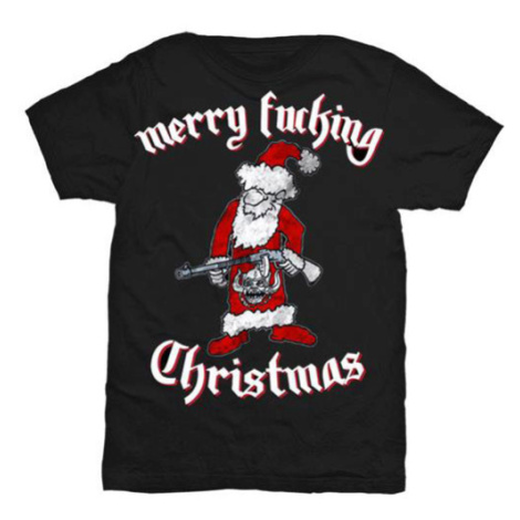 Motörhead tričko Merry Effing Christmas Čierna