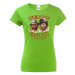 Skvelé dámské tričko s potlačou Old school legens - tričko pre milovníkov retro filmov
