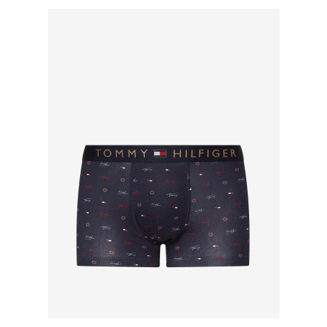 Tommy Hilfiger Underwear Sada modrých pánskych vzorovaných boxeriek a ponožiek Tommy Hilfiger