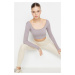 Trendyol Light Purple Seamless Crop Extra Stretch Knitted Sports Top/Blouse