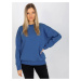 Basic dark blue oversize sweatshirt