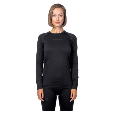 Hannah Active Ts L/S W Dámske funkčné bezšvové termotričko 10047173HHX anthracite