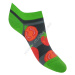 SKARPOL Vzorované ponožky Skarpol-081-paradajka sivá