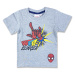Detské tričko na krátky rukáv - Spiderman, sivé