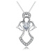 OLIVIE Strieborný náhrdelník ANJEL 5067