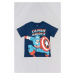 Detské bavlnené tričko zippy x Marvel tmavomodrá farba, s potlačou