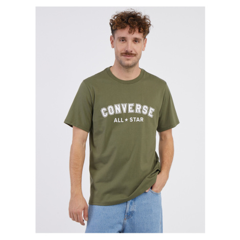 Kaki unisex tričko Converse Go-To All Star