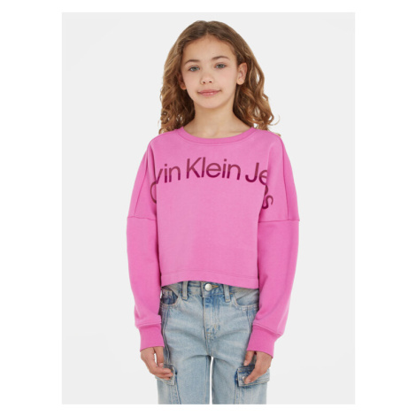 Calvin Klein Jeans Mikina Hero Logo IG0IG02210 Ružová Regular Fit