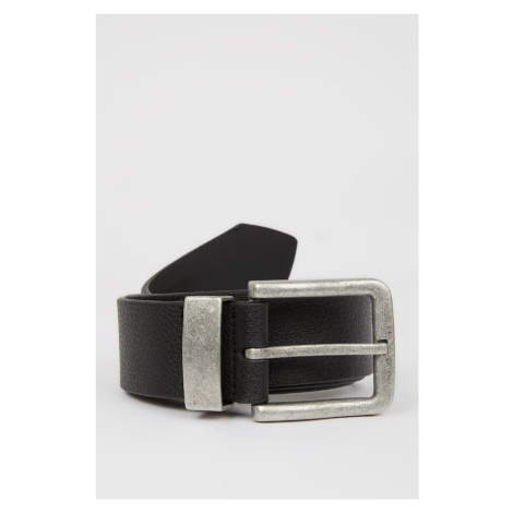 DEFACTO Men's Faux Leather Jean Belt