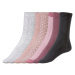 esmara® Dámske ponožky, 7 párov (sivá/bledoružová/bordová)