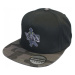 Vass šiltovka snapback black with black/grey camo peak