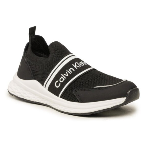 Calvin Klein Jeans Sneakersy Low Cut Easy-On Sneaker V3B9-80594-0308 S Čierna