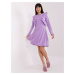 Light purple cotton knee-length dress