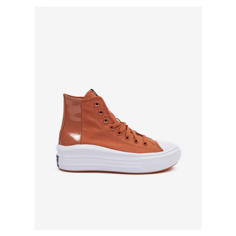 Brown Converse Chuck Taylor All Star Move Women's Ankle Sneakers - Womens