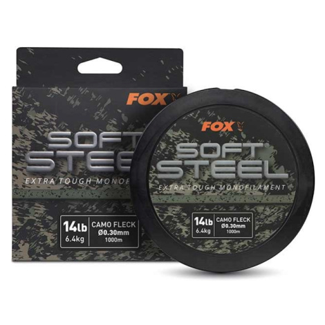 Fox vlasec soft steel fleck camo mono 1000 m - priemer 0,37 mm nosnosť 9,1 kg