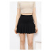 40688 Dewberry Women Mini Shorts Skirt-BLACK