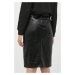 Sukňa Guess čierna farba, mini, rovný strih