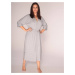 Bathrobe De Lafense 892 Visa long 3XL-4XL women's melange light 065