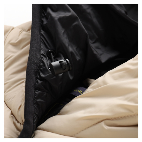 Béžový dámsky zimný prešívaný kabát NAX ZARGA