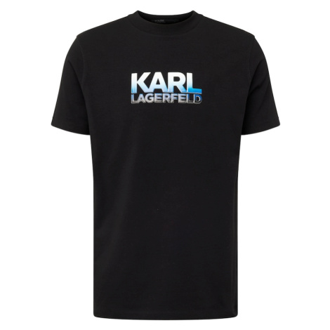 Karl Lagerfeld Tričko  modrá / čierna / biela