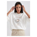 DEFACTO Relax Fit Crew Neck Thin Sweatshirt