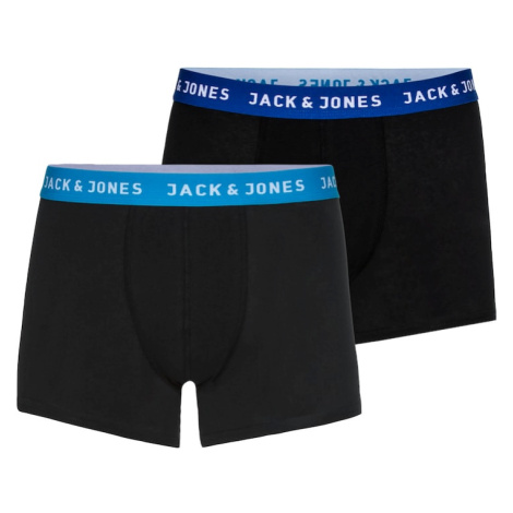 JACK & JONES Boxerky 'Rich'  kráľovská modrá / čierna / biela