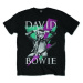 David Bowie Tričko Thunder Unisex Black