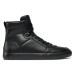 Calvin Klein Jeans Sneakersy Vulc Mid Laceup Lth In Lum YM0YM00872 Čierna