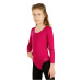 Litex Detský gymnastický dres s dlhým rukávom 5D240 tmavo ružová