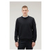Mikina Woolrich Light Fleece Sweatshirt Čierna