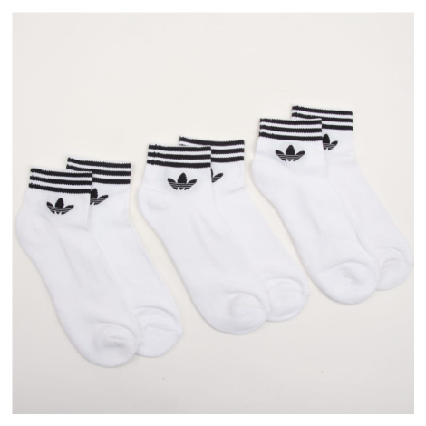 adidas Originals Trefoil Ankle Socks HC 3Pack bílé / černé