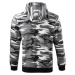 Malfini Camo Zipper Pánska mikina C19 camouflage gray