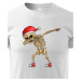 Detské tričko Kostlivec dab dance - vtipné vianočné tričko