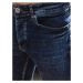 Pánske džínsové nohavice tmavo-modrej farby