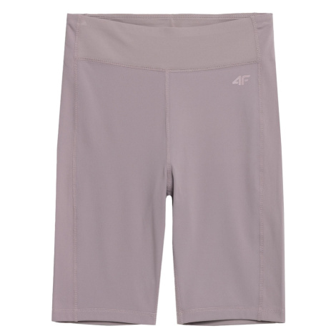 4F Športové nohavice  fialová