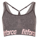 Fitforce BRANHILD Dámska fitness podprsenka, sivá, veľkosť