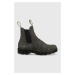 Semišové topánky chelsea Blundstone 1630 dámske, šedá farba, na plochom podpätku,