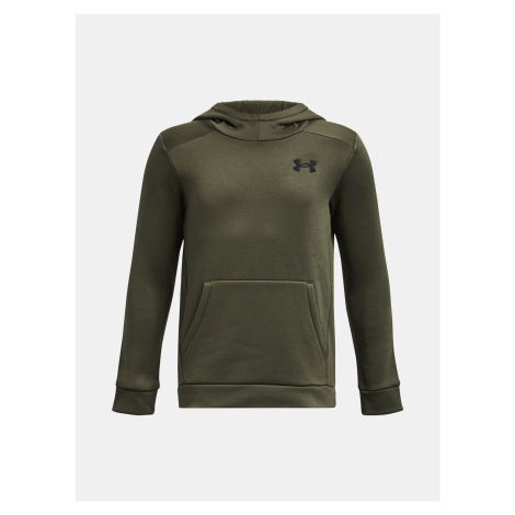 Kaki športová mikina Under Armour UA Armour Fleece Graphic HD