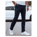 Men's casual trousers, navy navy blue, Dstreet