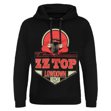 mikina s kapucňou HYBRIS ZZ-Top Lowdown Since 1969 Čierna