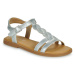 Geox  J SANDAL KARLY GIRL  Sandále Strieborná