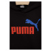 Detská mikina Puma ESS+ 2 Col Big Logo Hoodie FL B čierna farba, s kapucňou, s potlačou