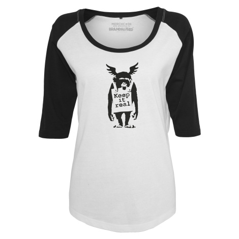 Banksy tričko Ape Raglan Tee Biela