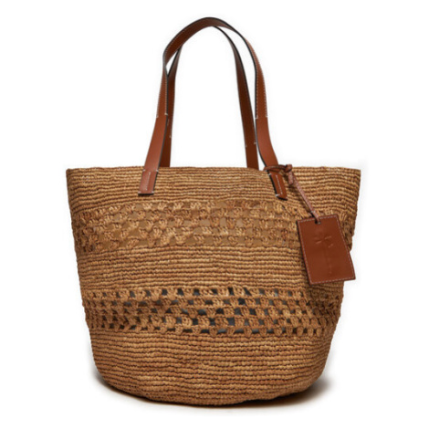 Manebi Kabelka Handcrafted Raffia Basket Bag Weaving V 2.2 CK Hnedá