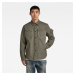 G-STAR Bunda - Stand collar Overshirt zelená